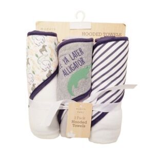 Modern Baby‎ 3-Pack Assorted Hooded Towels